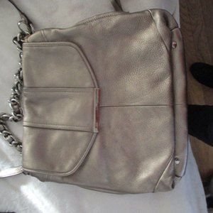 B. Markowsky gold large bag with silver hardware